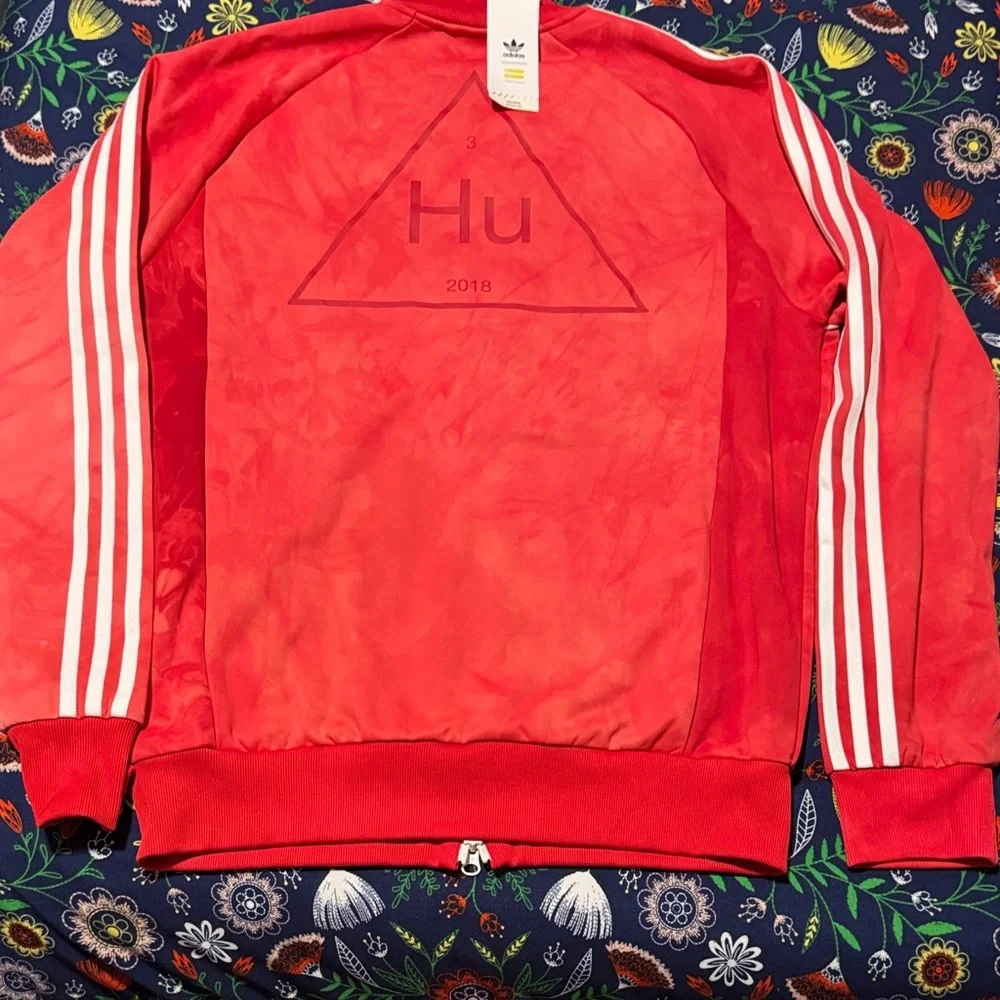 Adidas Red HU Track Jacket - NWT Medium - Picture 6 of 6